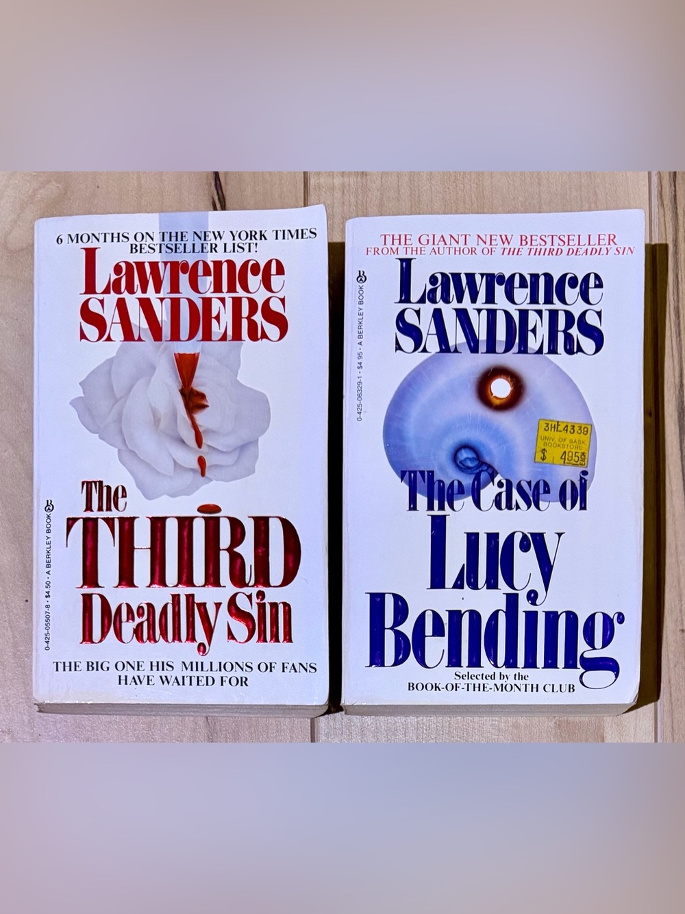Lawrence Sanders crime fiction books